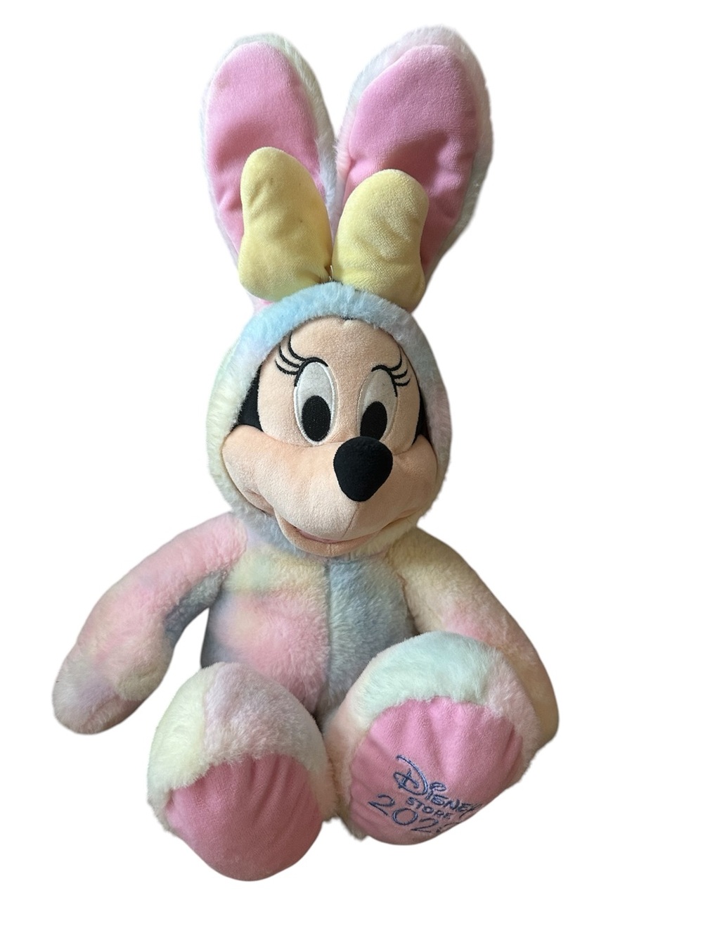 Disney Store Minnie Mouse Rainbow Easter Bunny